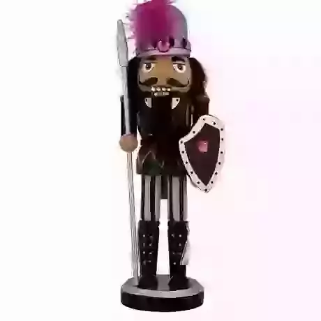 Knight Nutcracker Black & Purple 